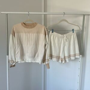 Matching Sweater and Shorts Set